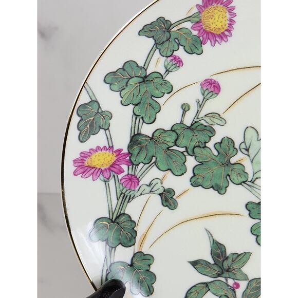 Satsuma Jenni Wren Harvest Morning Wild Chamomile Plate Wall Decor 7 1/2" Japan - Picture 7 of 14